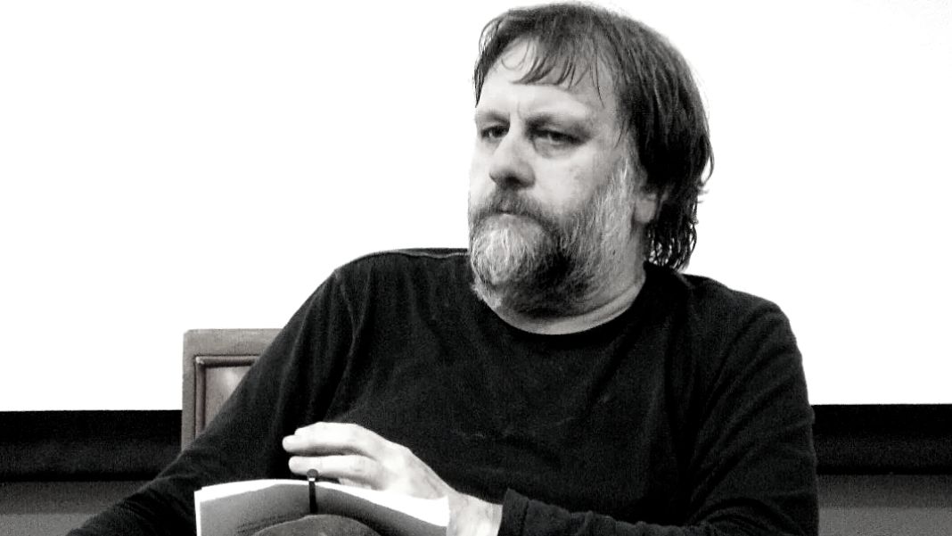 Slavoj Žižek en una conferencia en Liverpool el 17 de marzo de 2008. Imagen de Andy Miah (CC BY-SA 2.0)